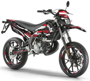 Dekor kit Derbi Senda xtreme 50cc 2011-2017 Armee SX | Motorradaufkleber | Personalisierung 50cc | armysctv