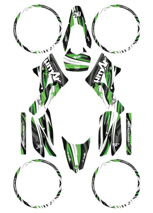 Dekor kit Derbi Senda xtreme 50cc 2011-2017 Armee SX | Motorradaufkleber | Personalisierung 50cc | armysctv