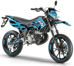 Dekor kit Derbi Senda xtreme 50cc 2011-2017 Armee Geschwindigkeit | Motorradaufkleber | Personalisierung 50cc | armysctv