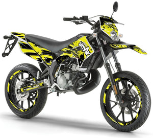 Dekor kit Derbi Senda xtreme 50cc 2011-2017 Armee Geschwindigkeit | Motorradaufkleber | Personalisierung 50cc | armysctv