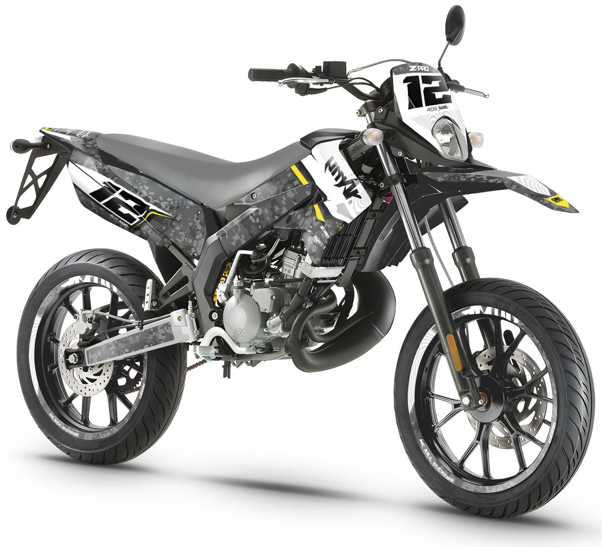 Dekor kit Derbi Senda xtreme 50cc 2011-2017 Armee Kriegführung | Motorradaufkleber | Personalisierung 50cc | armysctv