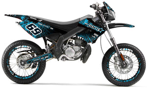 Dekor kit Derbi Senda xtreme 50cc 2006-2010 Pstar | Motorradaufkleber | Personalisierung 50cc | armysctv
