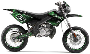 Dekor kit Derbi Senda xtreme 50cc 2006-2010 Pstar | Motorradaufkleber | Personalisierung 50cc | armysctv