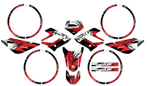 Dekor kit Derbi DRD Racing 50cc Army Runz | Motorradaufkleber | Personalisierung 50cc | armysctv