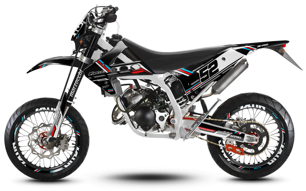 Kit pegatinas 50cc Fantic Caballero 2013-2016 Gato Negro | pegatinas para moto | personalización 50cc | armysctv