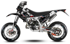 Dekor kit 50cc Fantic Caballero 2013-2016 Schwarze Katze | Motorradaufkleber | 50cc Personalisierung | armysctv
