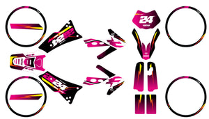 Dekor kit 50cc Fantic Caballero 2013-2016 Hach | Motorradaufkleber | 50cc Personalisierung | armysctv