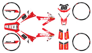 Dekor kit 50cc Fantic Caballero 2013-2016 Armee Vermächtnis | Motorradaufkleber | 50cc Personalisierung | armysctv