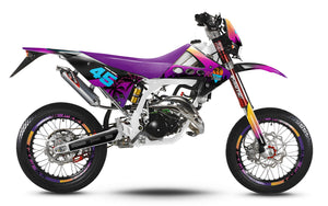 Kit pegatinas 50cc Fantic Caballero 2013-2016 Miami | pegatinas para moto | personalización 50cc | armysctv