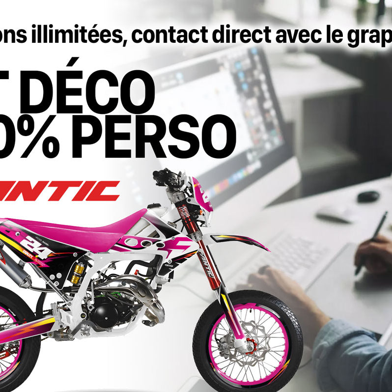 Kit pegatinas 100% Fantic Caballero 50cc 2013-2016 | pegatinas para moto | personalización 50cc | armysctv