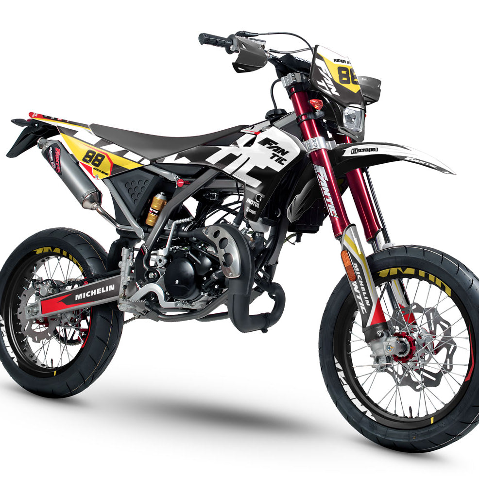 Kit déco Fantic 50cc 2017-2022 Army Kainam | autocollants moto | personnalisation 50cc | armysctv