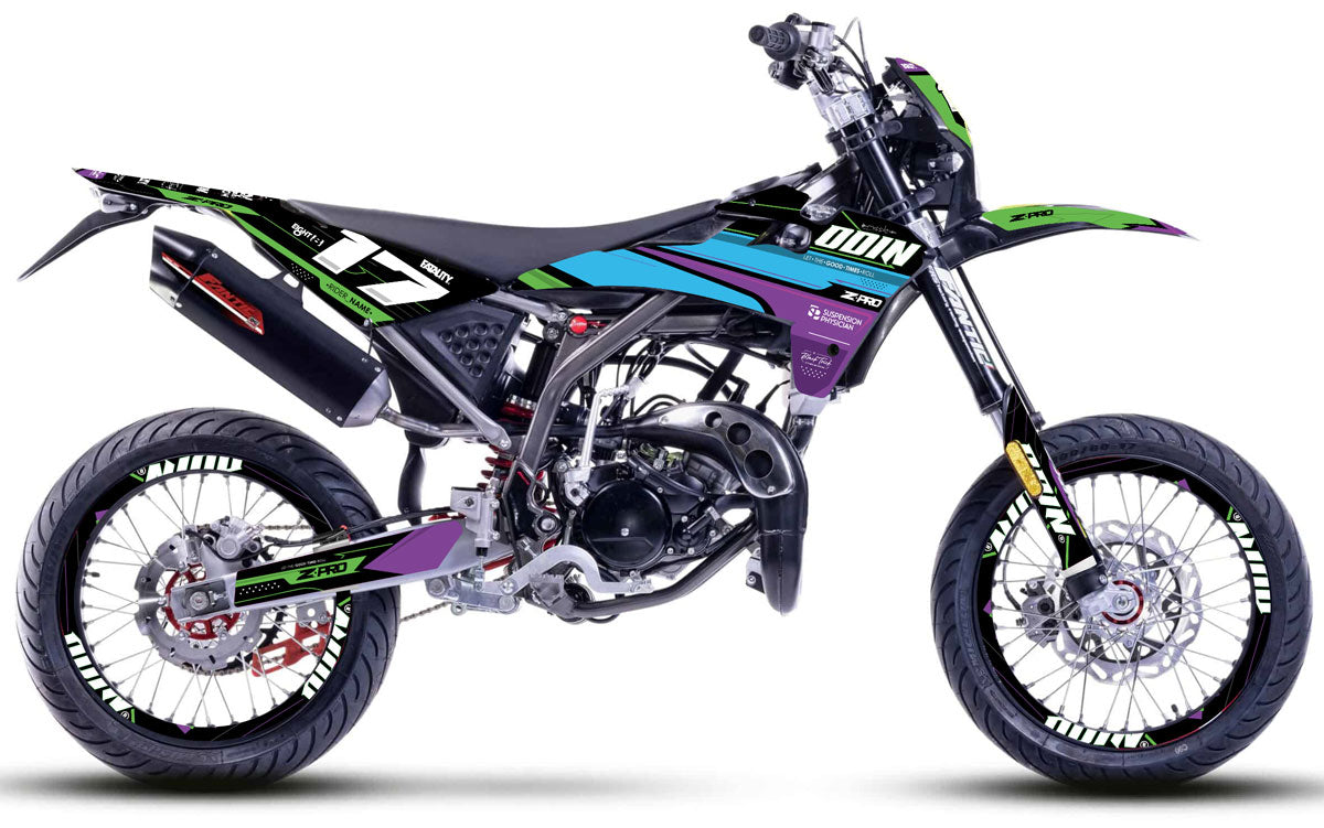 Dekor kit Fantic 50cc 2017-2022 Odin | Motorradaufkleber | Personalisierung 50cc | armysctv