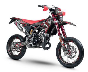 Kit déco Fantic 50cc 2017-2022 Army Redrum | autocollants moto | personnalisation 50cc | armysctv
