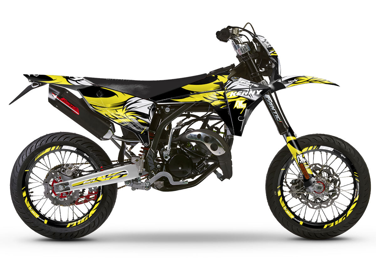 Kit déco Fantic 50cc 2023-2025 Army Runz | autocollants moto | personnalisation 50cc | armysctv