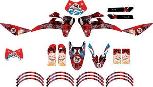 Dekor kit Fantic 50cc 2017-2022 Army Arigato | Motorradaufkleber | Personalisierung 50cc | armysctv