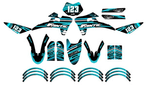 Dekor kit Fantic 50cc 2017-2022 Army Dream | Motorradaufkleber | Personalisierung 50cc | armysctv