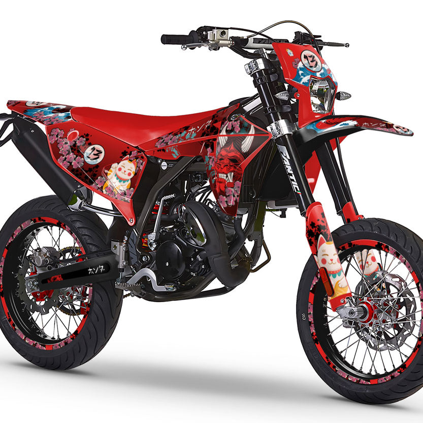 Kit déco Fantic 50cc 2023-2025 Arigato | autocollants moto | personnalisation 50cc | armysctv