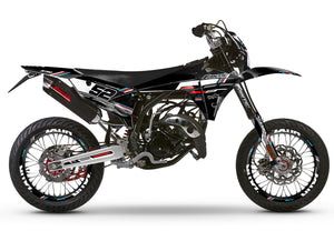 Dekor kit Fantic 50cc 2023-2025 Schwarze Katze | Motorradaufkleber | Personalisierung 50cc | armysctv