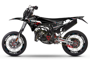 Dekor kit Fantic 50cc 2023-2025 Schwarze Katze | Motorradaufkleber | Personalisierung 50cc | armysctv