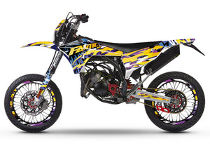 Dekor kit Fantic 50cc 2023-2025 Cali Gelato | Motorradaufkleber | Personalisierung 50cc | armysctv