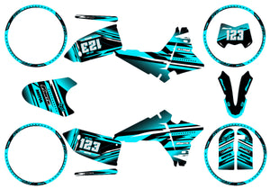 Dekor kit Fantic 50cc 2023-2025 Traum | Motorradaufkleber | Personalisierung 50cc | armysctv