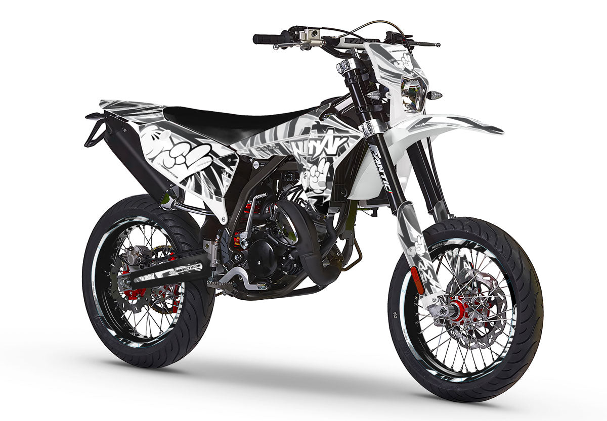 Kit déco Fantic 50cc 2023-2025 Army Finger | autocollants moto | personnalisation 50cc | armysctv