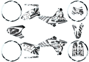 Dekor kit Fantic 50cc 2023-2025 Army Finger | Motorradaufkleber | Personalisierung 50cc | armysctv