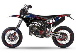 Dekor kit Fantic 50cc 2023-2025 Fluid | Motorradaufkleber | Personalisierung 50cc | armysctv