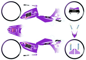 Dekor kit Fantic 50cc 2023-2025 Ghost | Motorradaufkleber | Personalisierung 50cc | armysctv