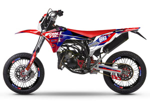 Kit pegatinas Fantic 50cc 2023-2025 Degradado | pegatinas para moto | personalización 50cc | armysctv