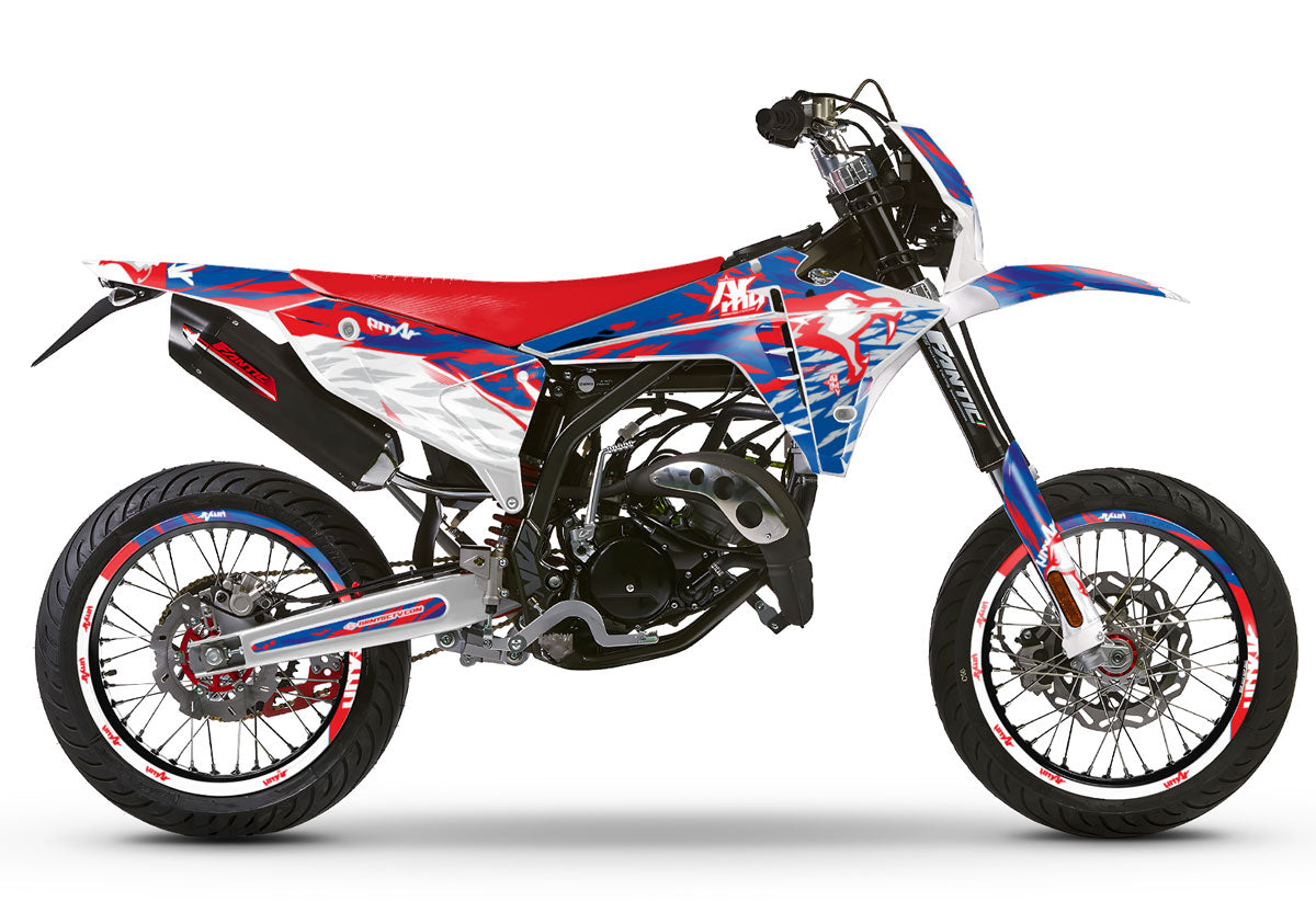 Kit déco Fantic 50cc 2023-2025 Heritage | autocollants moto | personnalisation 50cc | armysctv