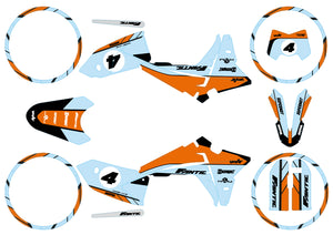 Kit pegatinas Fantic 50cc 2023-2025 ¡Date prisa! | pegatinas para moto | personalización 50cc | armysctv