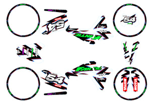 Kit pegatinas Fantic 50cc 2023-2025 Kromatik | pegatinas para moto | personalización 50cc | armysctv