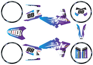 Kit pegatinas Fantic 50cc 2023-2025 Army Legacy | pegatinas para moto | personalización 50cc | armysctv