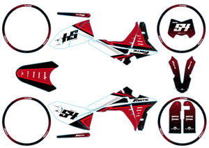Dekor kit Fantic 50cc 2023-2025 Orion | Motorradaufkleber | Personalisierung 50cc | armysctv