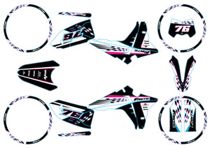 Dekor kit Fantic 50cc 2023-2025 Punch | Motorradaufkleber | 50cc Personalisierung | armysctv