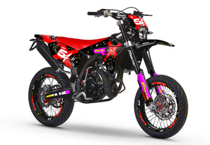 Dekor kit Fantic 50cc 2023-2025 Punk | Motorradaufkleber | Personalisierung 50cc | armysctv
