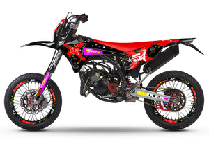 Dekor kit Fantic 50cc 2023-2025 Punk | Motorradaufkleber | Personalisierung 50cc | armysctv