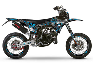 Dekor kit Fantic 50cc 2023-2025 Army Redrum | Motorradaufkleber | Personalisierung 50cc | armysctv