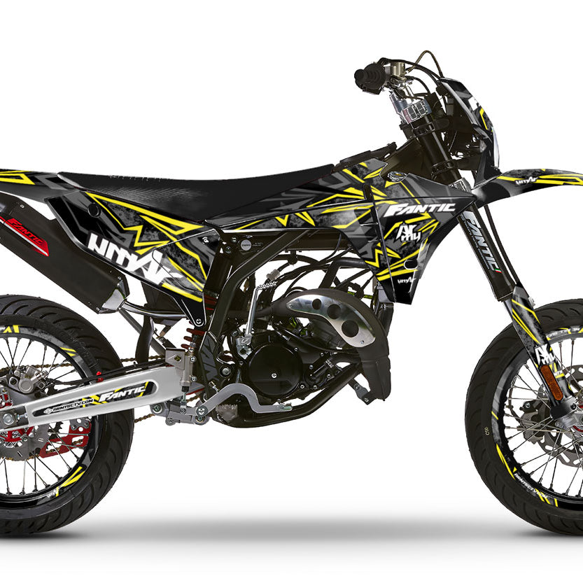 Graphics kit Fantic 50cc 2023-2025 Army Redrum | motorcycle stickers | 50cc customization | armysctv