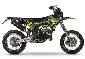Dekor kit Fantic 50cc 2023-2025 Army Redrum | Motorradaufkleber | Personalisierung 50cc | armysctv