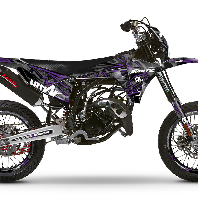Graphics kit Fantic 50cc 2023-2025 Army Redrum | motorcycle stickers | 50cc customization | armysctv