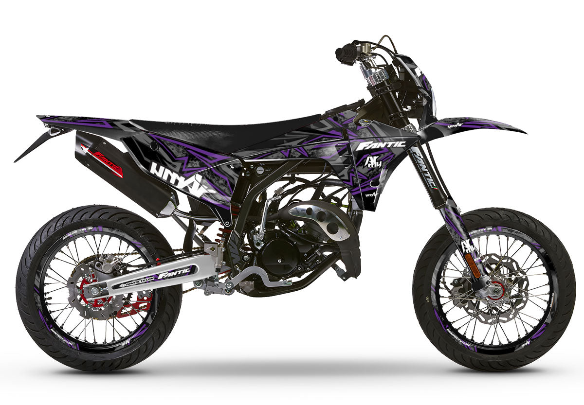 Graphics kit Fantic 50cc 2023-2025 Army Redrum | motorcycle stickers | 50cc customization | armysctv