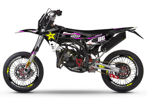 Dekor kit Fantic 50cc 2023-2025 Rockstar | Motorradaufkleber | Personalisierung 50cc | armysctv