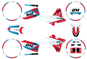 Kit pegatinas Fantic 50cc 2023-2025 Soledad | pegatinas para moto | personalización 50cc | armysctv