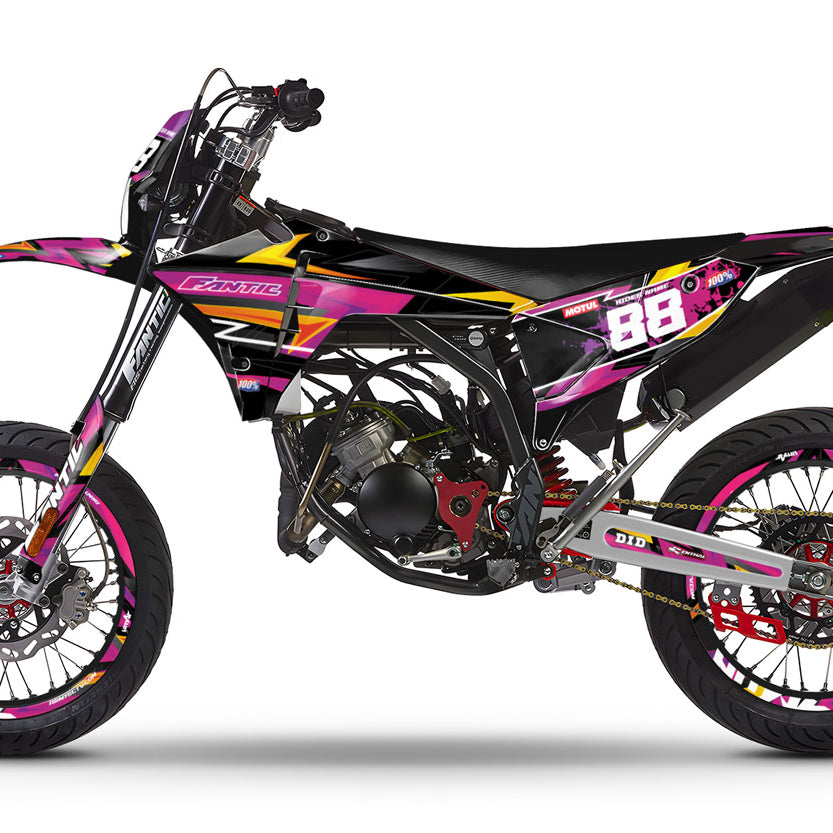 Kit déco Fantic 50cc 2023-2025 Split | autocollants moto | personnalisation 50cc | armysctv