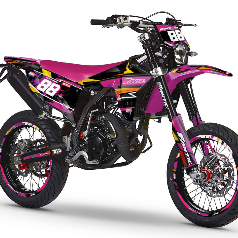 Kit déco Fantic 50cc 2023-2025 Split | autocollants moto | personnalisation 50cc | armysctv