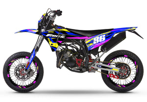 Dekor kit Fantic 50cc 2023-2025 Tacker | Motorradaufkleber | Personalisierung 50cc | armysctv