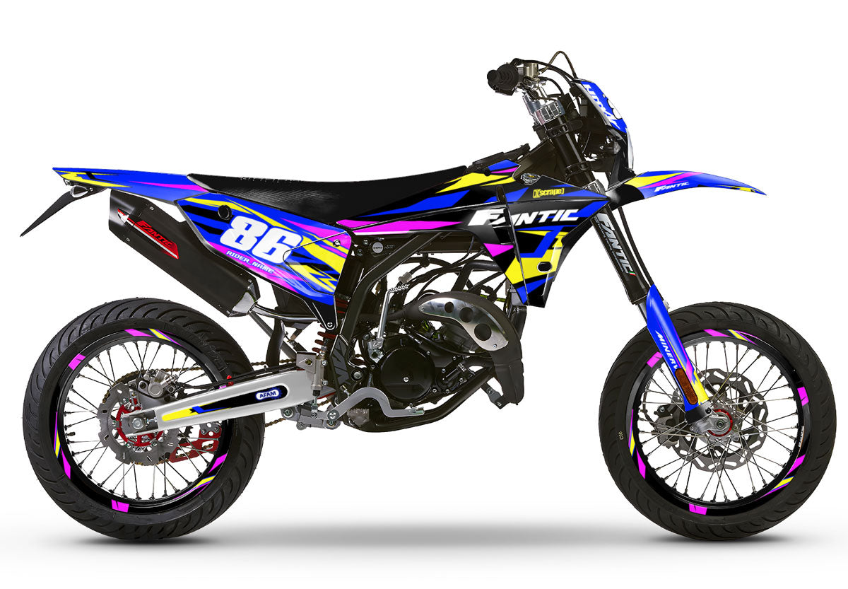 Dekor kit Fantic 50cc 2023-2025 Tacker | Motorradaufkleber | Personalisierung 50cc | armysctv