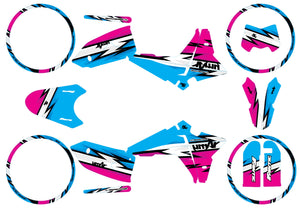 Kit pegatinas Fantic 50cc 2023-2025 Victoria del Ejército | pegatinas para moto | personalización 50cc | armysctv